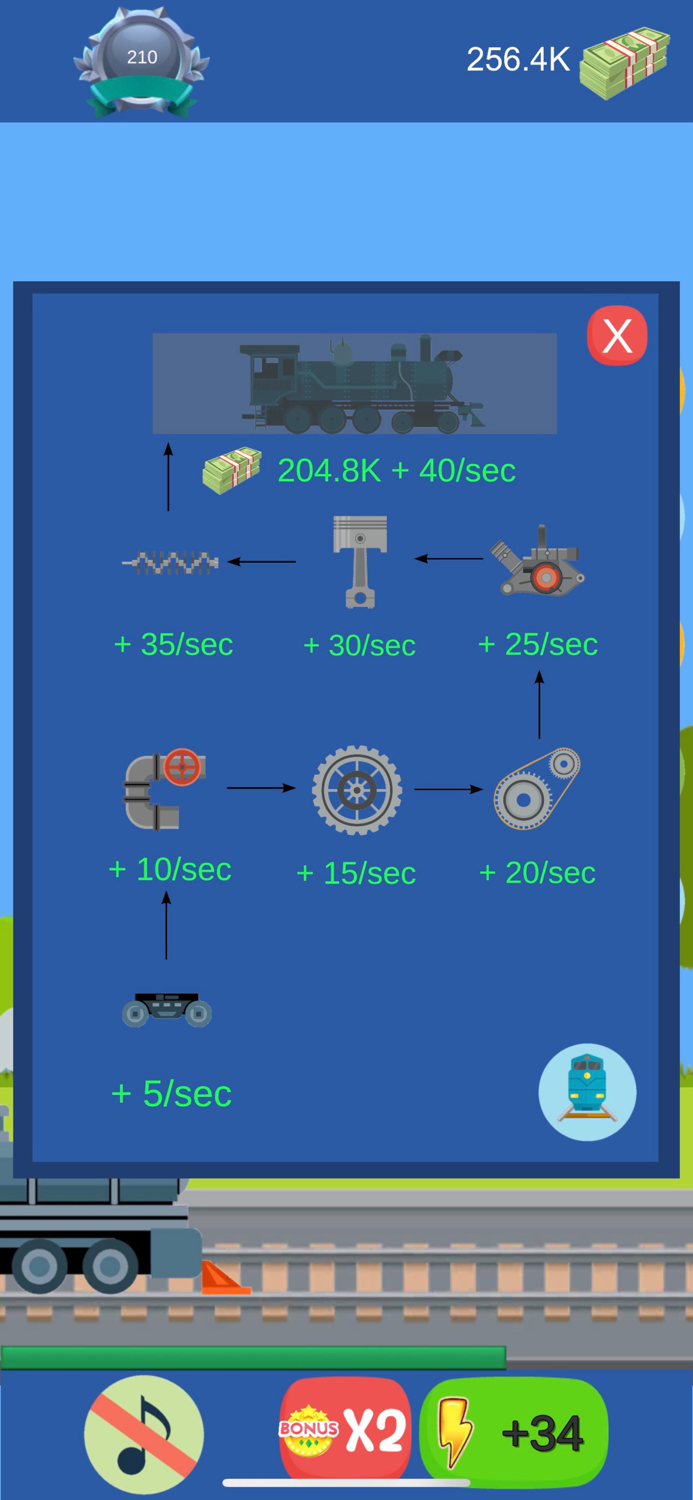 Idle Train Tycoon