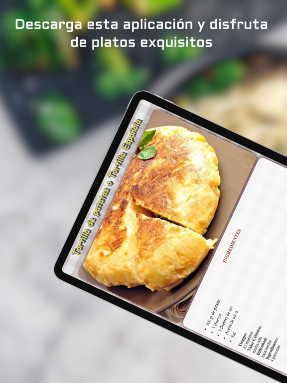 Recetas de Comida Casera iPad screenshot 6 - Food & Drink app