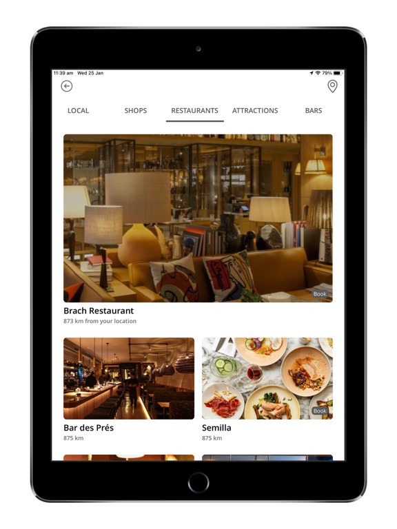 Curious Hotels iPad screenshot 4 - Travel app