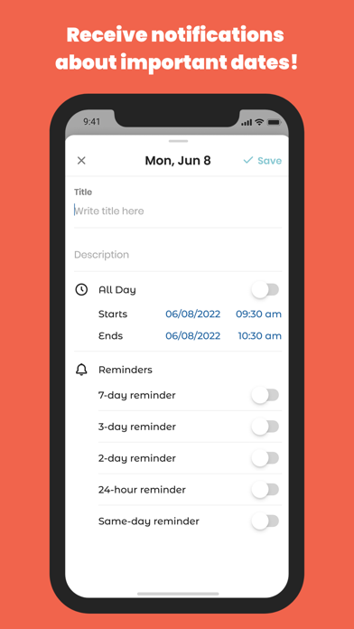 County School Calendar Screenshot