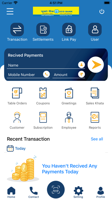 UCO Merchant app Screenshot