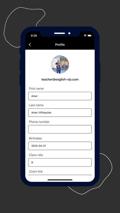 VIP teachers Screenshot