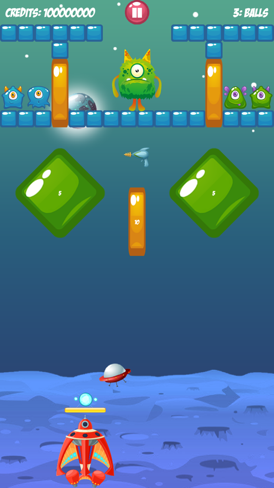 #5. Cosmo Paddle Ball Game (iOS) 由: Hennadii Bulakh