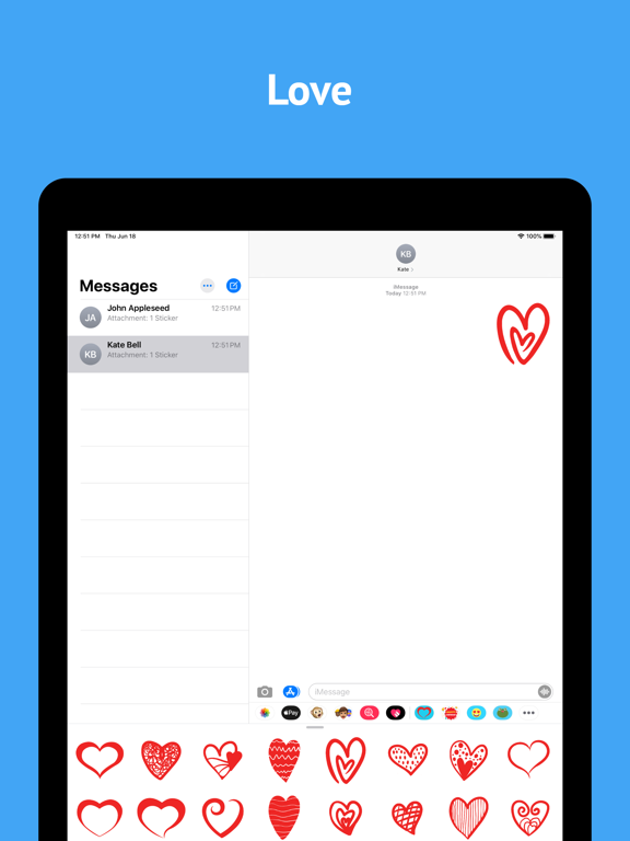 Screenshot #6 pour Love Hearts stickers for text