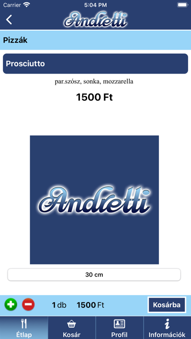 Andretti Pizzéria Screenshot