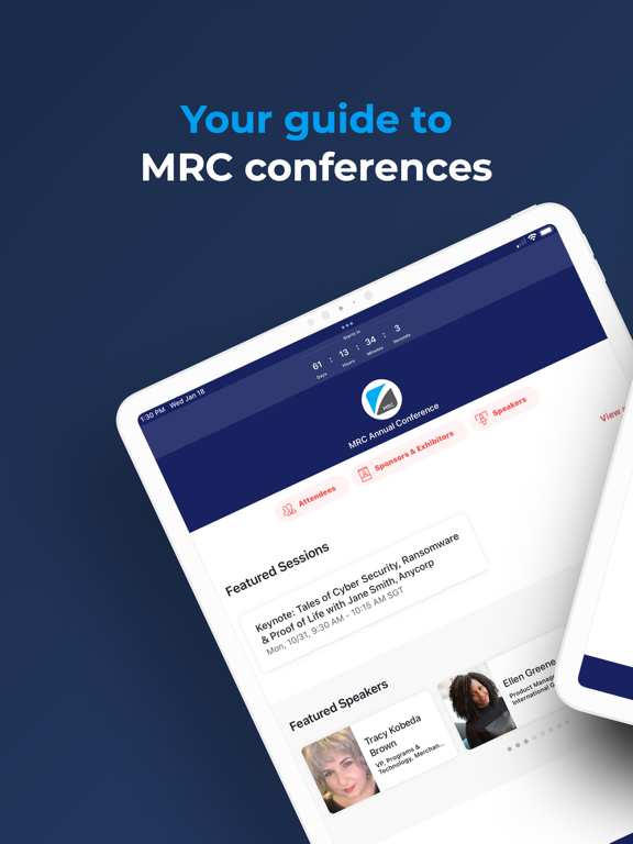MRC Conferences & Events screenshot 2