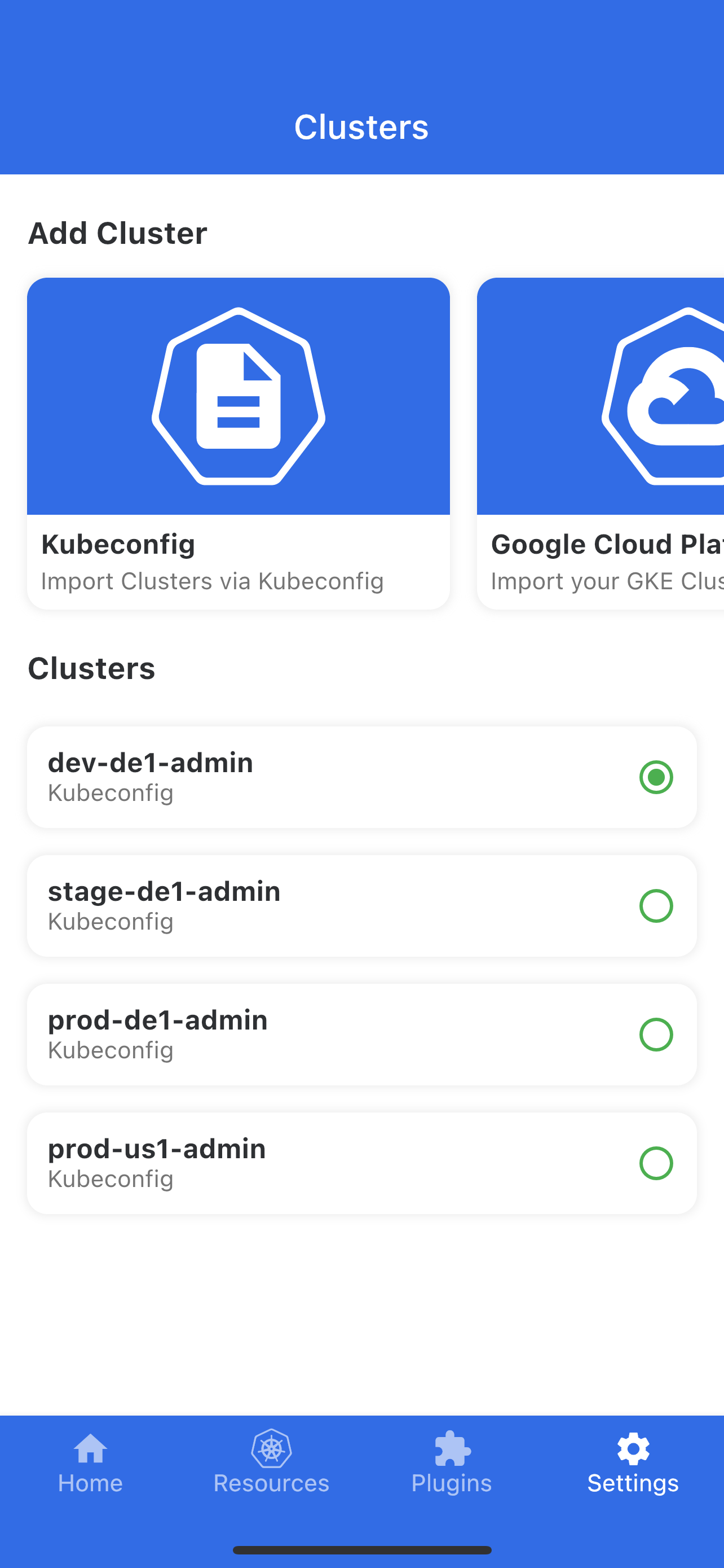 kubenav - Kubernetes Dashboard