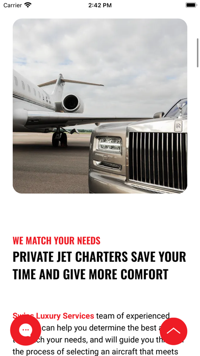 SLS Private Jet Charter Screenshot
