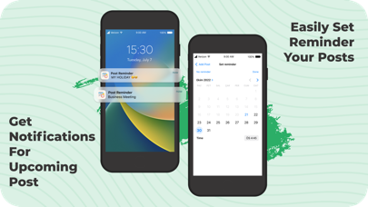 Social Post Reminder: Schedule Screenshot