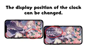 Anime Clock. Kawaii girl gif screenshot 3