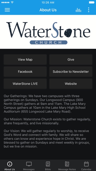 WaterStone Church Screenshot