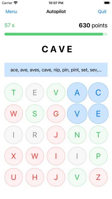 Quadle Word Puzzle Screenshot