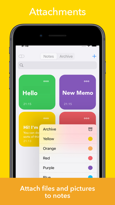 Memo • Sticky Notes Screenshot