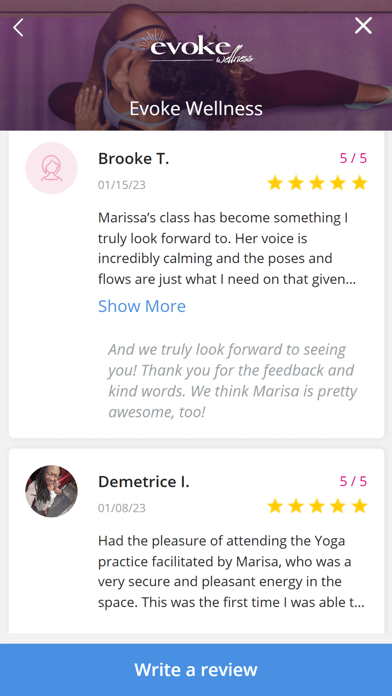 Evoke Mind and Body Screenshot