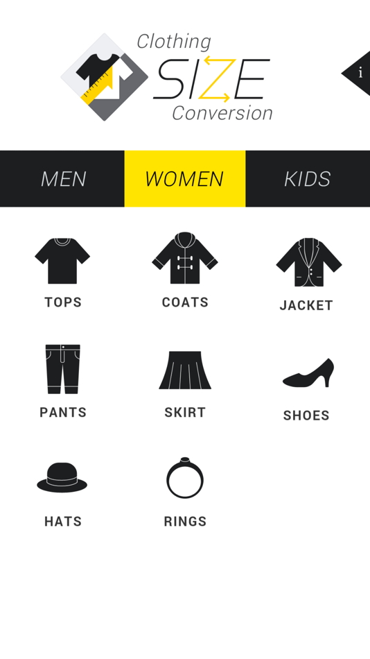 Clothing-SizeConversion - 1.0.7 - (iOS)