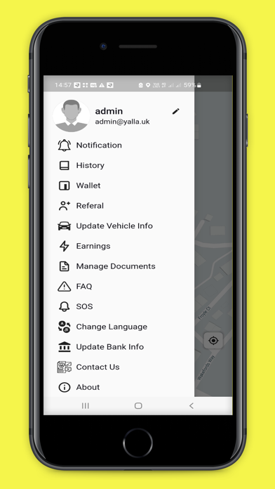 Yalla Uk Driver Screenshot