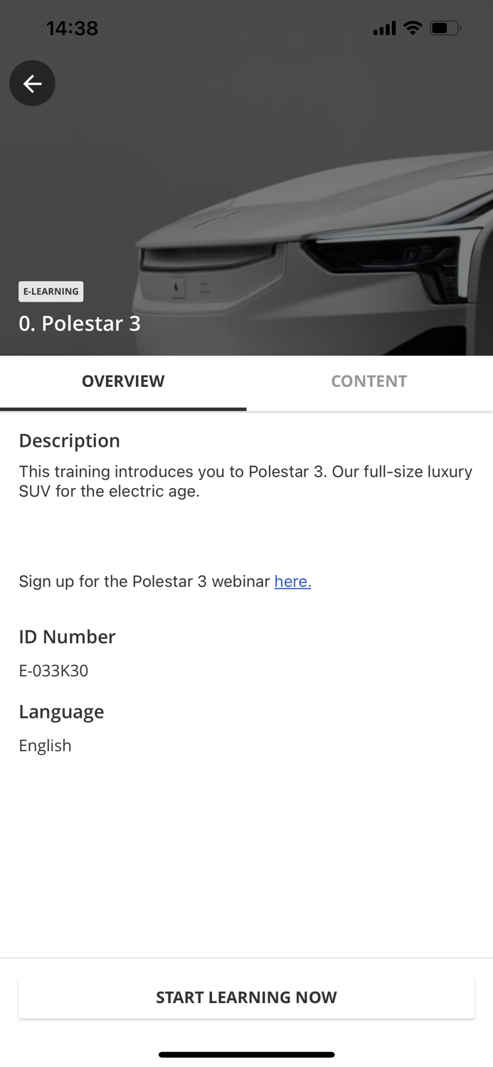 Polestar Training Platform
