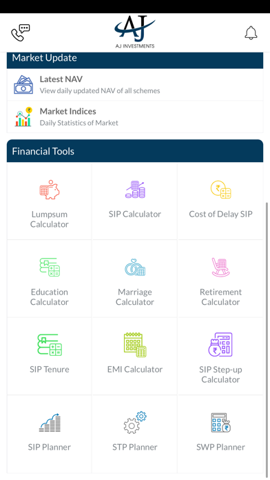 AJ Investments Screenshot