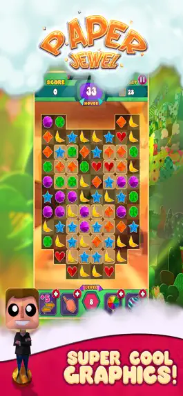 Game screenshot Paper Jewels Match 3 Game apk