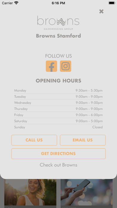 Browns Hairdressing Group Screenshot