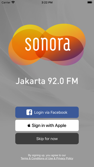 Screenshot #1 pour Radio Sonora Jakarta