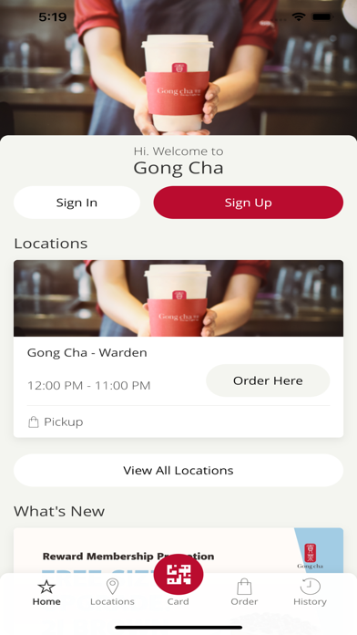 Gong Cha Canada Screenshot