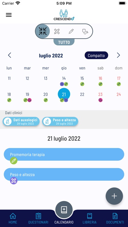 App Crescendo - Pazienti