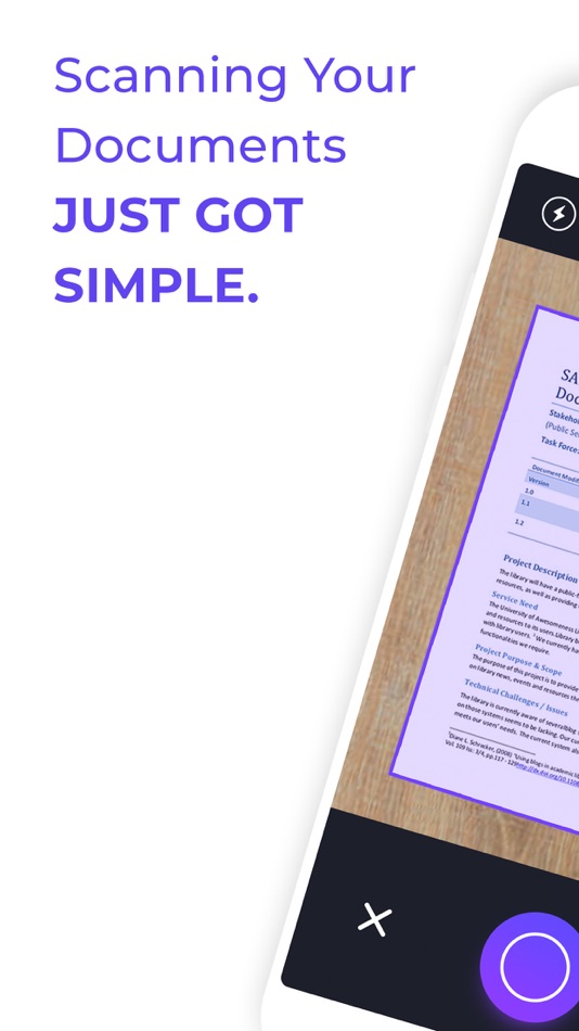 #1. Simple Scan: Docs, PDF, OCR (iOS) Podle: Daneco Ltd.