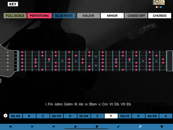 CAGED Unchained iPad screenshot 4 - Music app