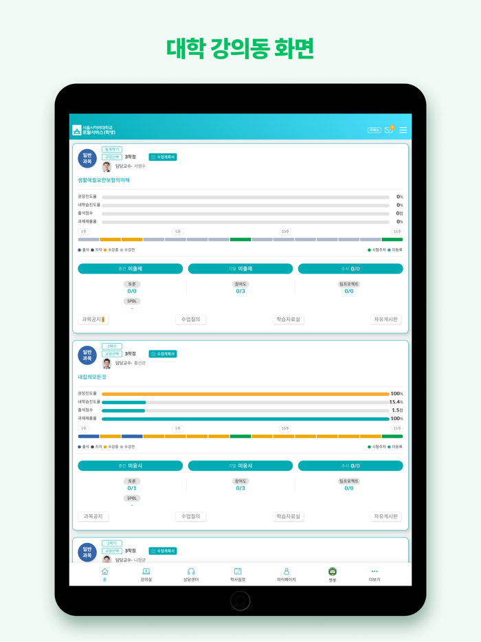 서울사이버대학교-학부 학생 대학원 학생교수직원