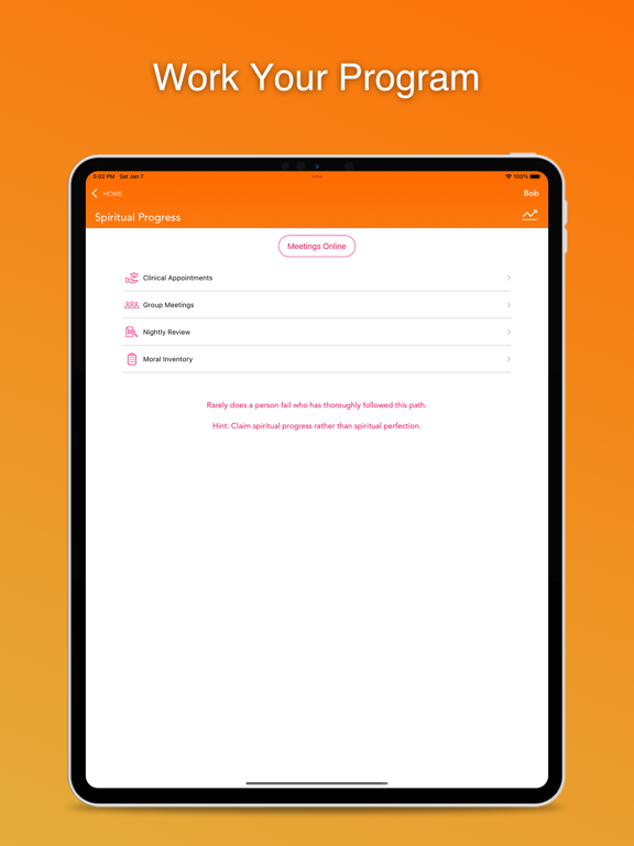 Sober Living iPad screenshot 10 - Lifestyle app