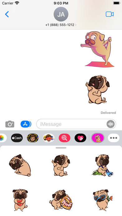 Pug Lovers Stickers Screenshot