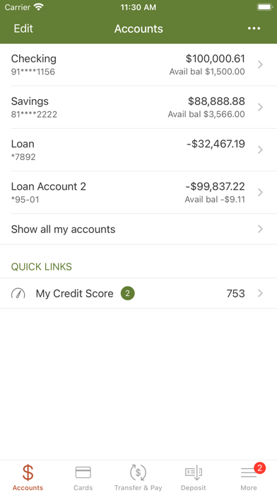 UARK FEDERAL CREDIT UNION Screenshot