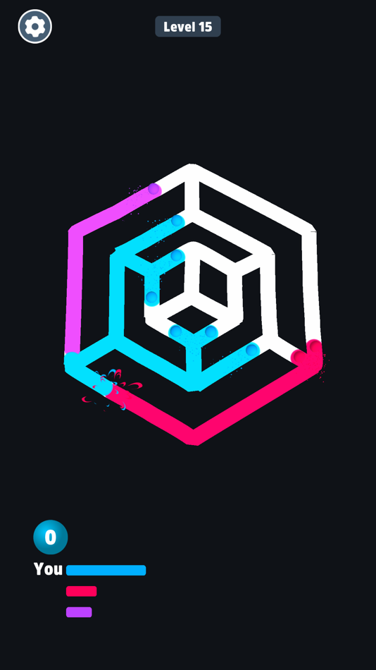 #4. Colored Lines: Path Puzzle (iOS) 来自: omer cetin