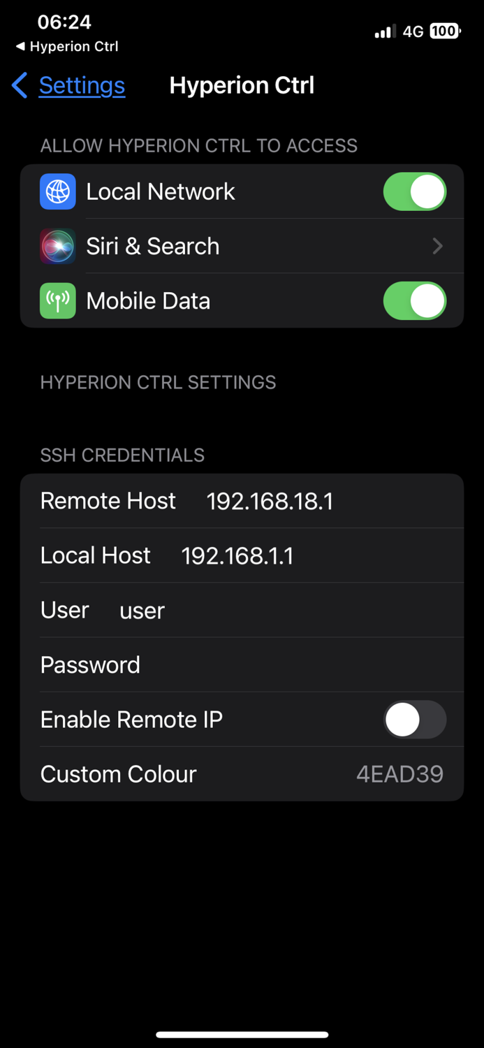 Simple Hyperion Remote