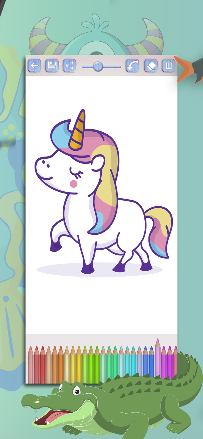 Learning game to paint animals