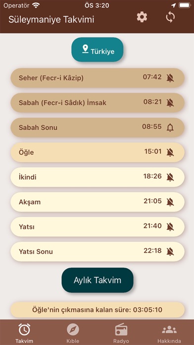 Süleymaniye Takvimi Screenshot