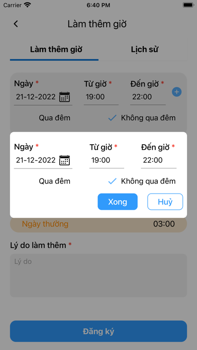 Chấm công online Screenshot