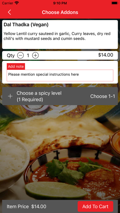 Spice Fine Indian Screenshot