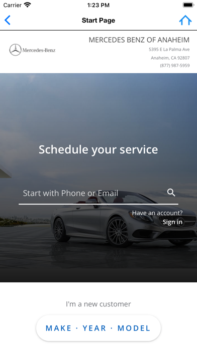 Mercedes-Benz of Anaheim Screenshot