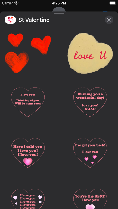 St Valentine stickers Screenshot