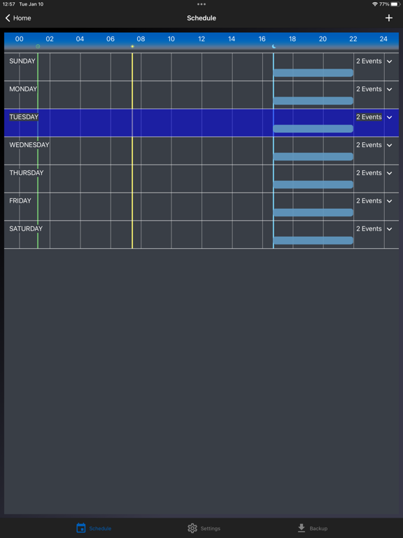 Intermatic Connect iPad screenshot 3 - Utilities app