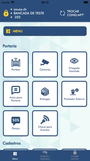 Screenshot von Portaria Locktec auf dem iPhone 2