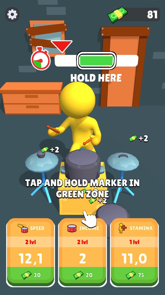 #3. Idle Drummers (iOS) 由: Dmytro Demchuk