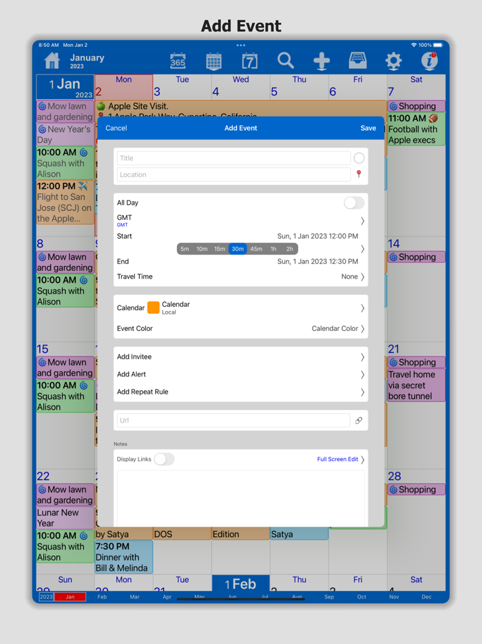 Calendar Widget and Planner