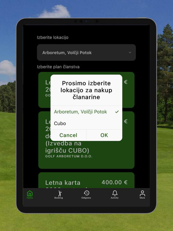 Euro Golf App