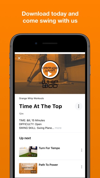 Orange Whip Golf & Fitness Screenshot