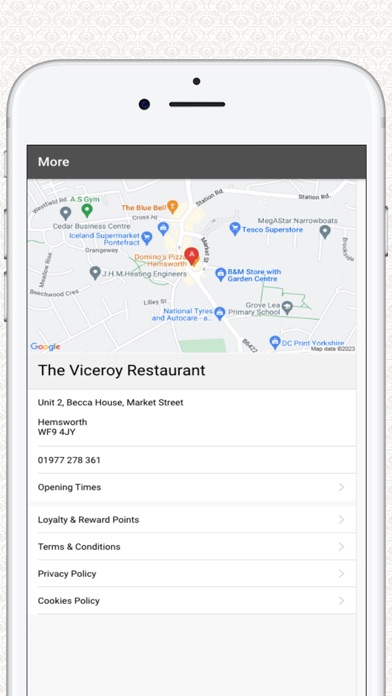 The Viceroy Restaurant Screenshot