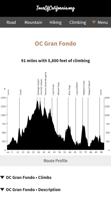 TourOfCalifornia.org Screenshot