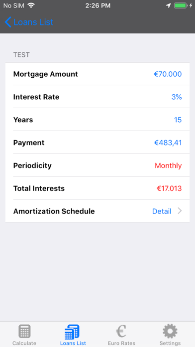 Easy Mortgage Screenshot